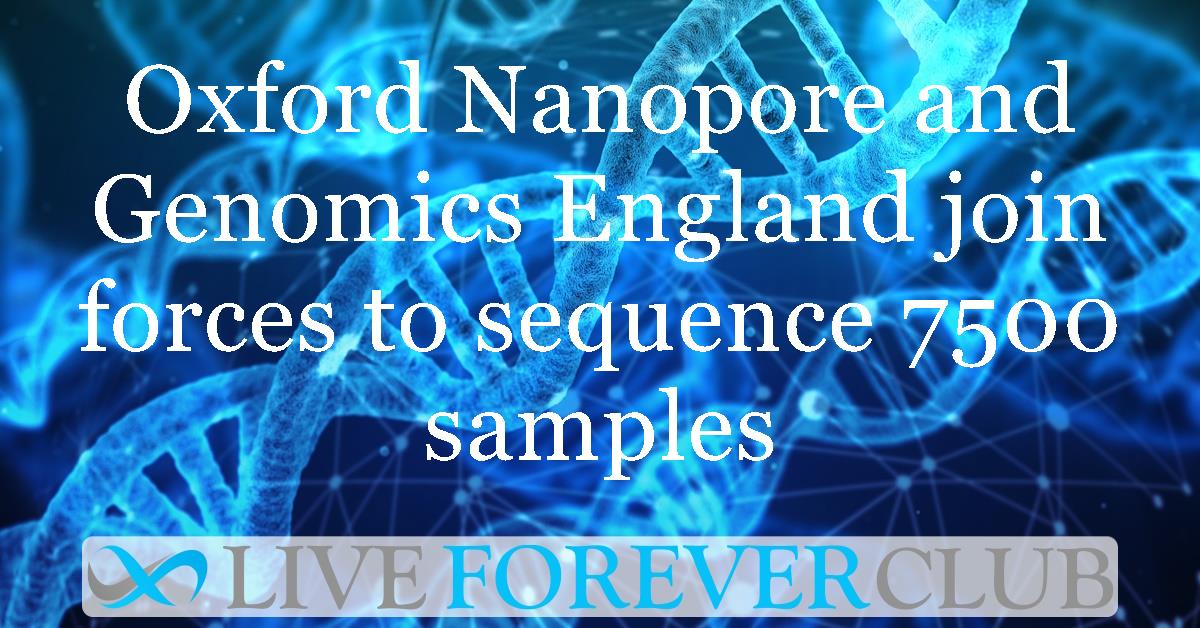 Oxford Nanopore and Genomics England join forces to sequence 7500 samples