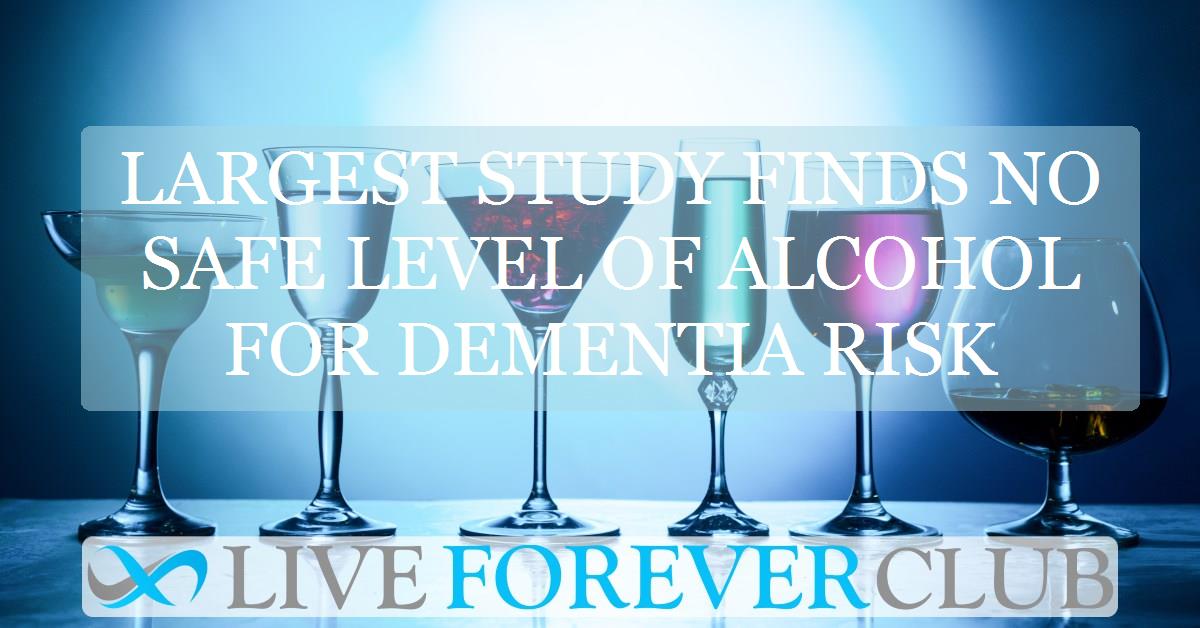 Largest study finds no safe level of alcohol for dementia risk