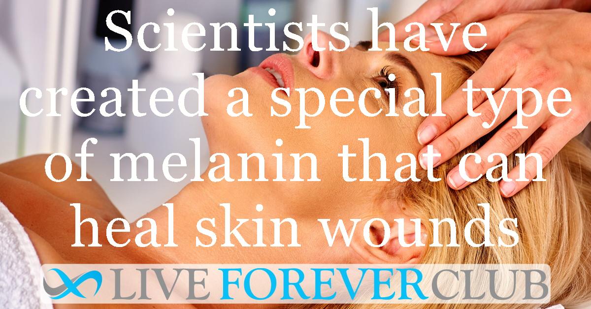 Scientists have created a special type of melanin that can heal skin wounds