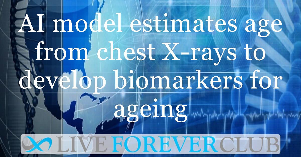 AI model estimates age from chest X-rays to develop biomarkers for ageing