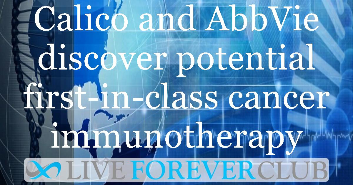 Calico and AbbVie discover potential first-in-class cancer immunotherapy