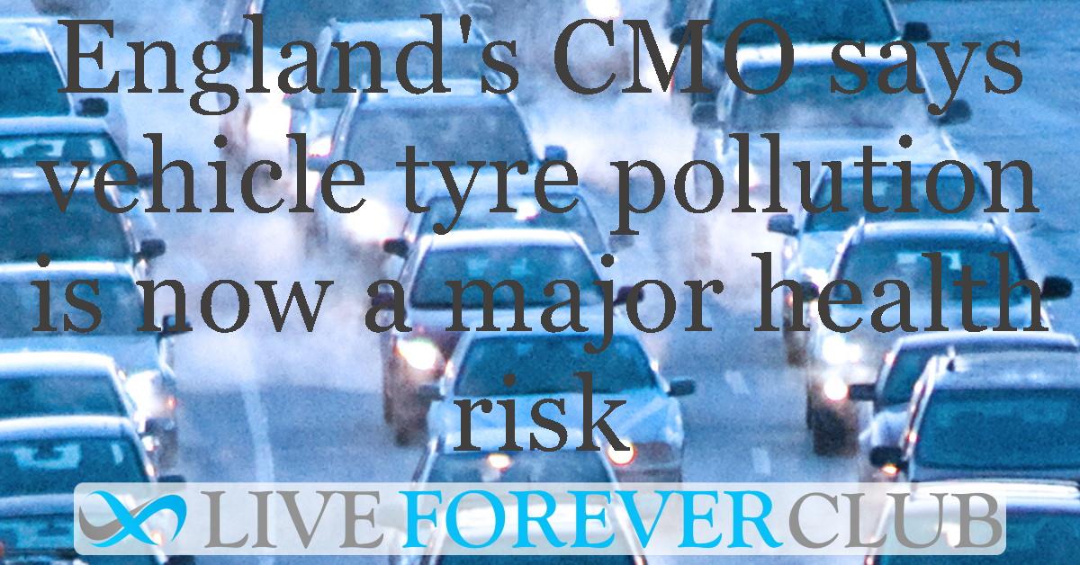 England's chief medical officer says vehicle tyre pollution is now a major health risk