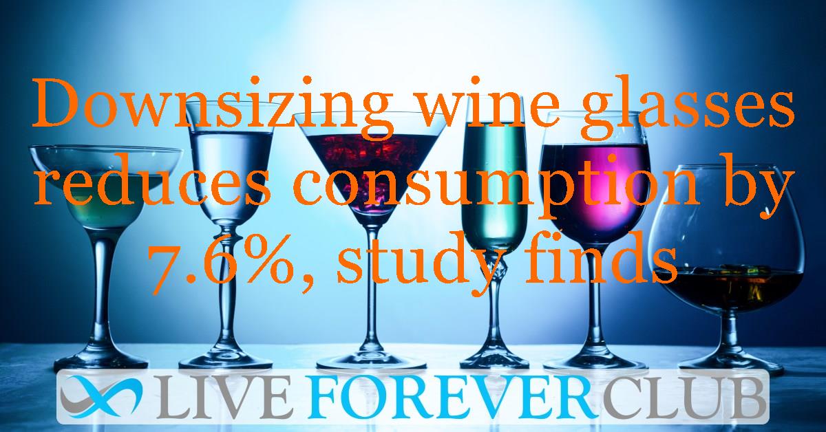 Downsizing wine glasses reduces consumption by 7.6%, study finds
