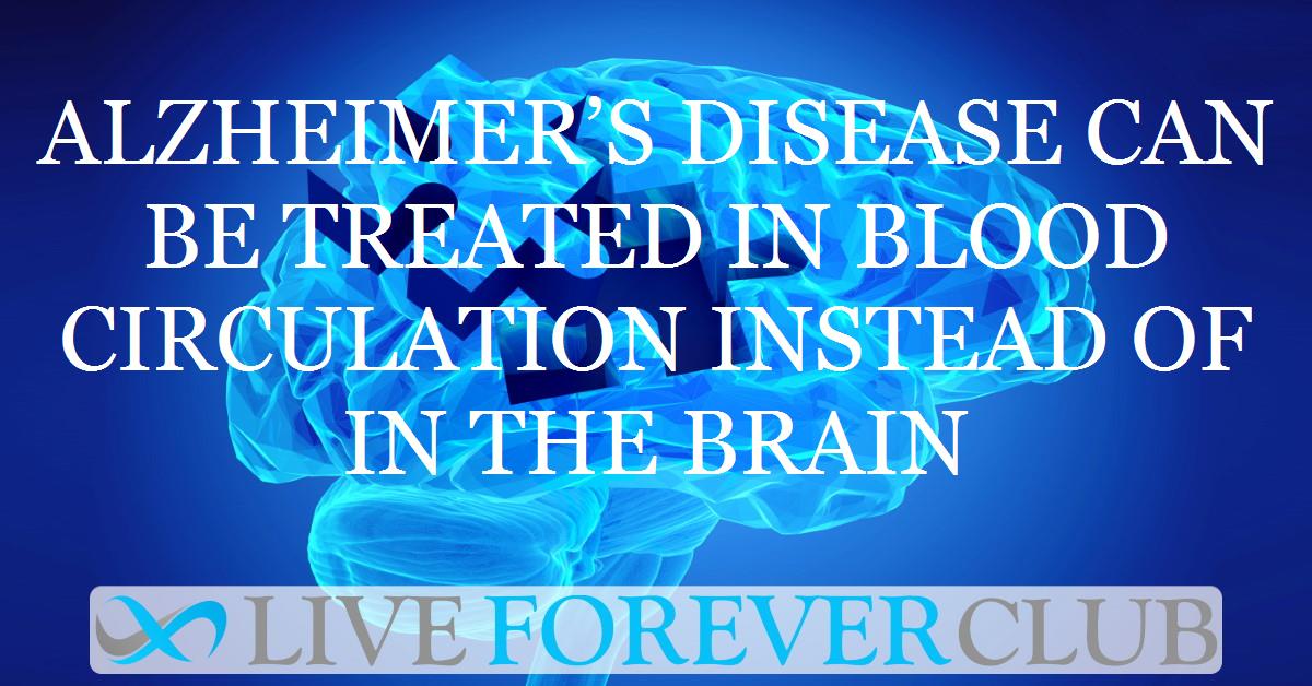 Alzheimer’s disease can be treated in blood circulation instead of in the brain