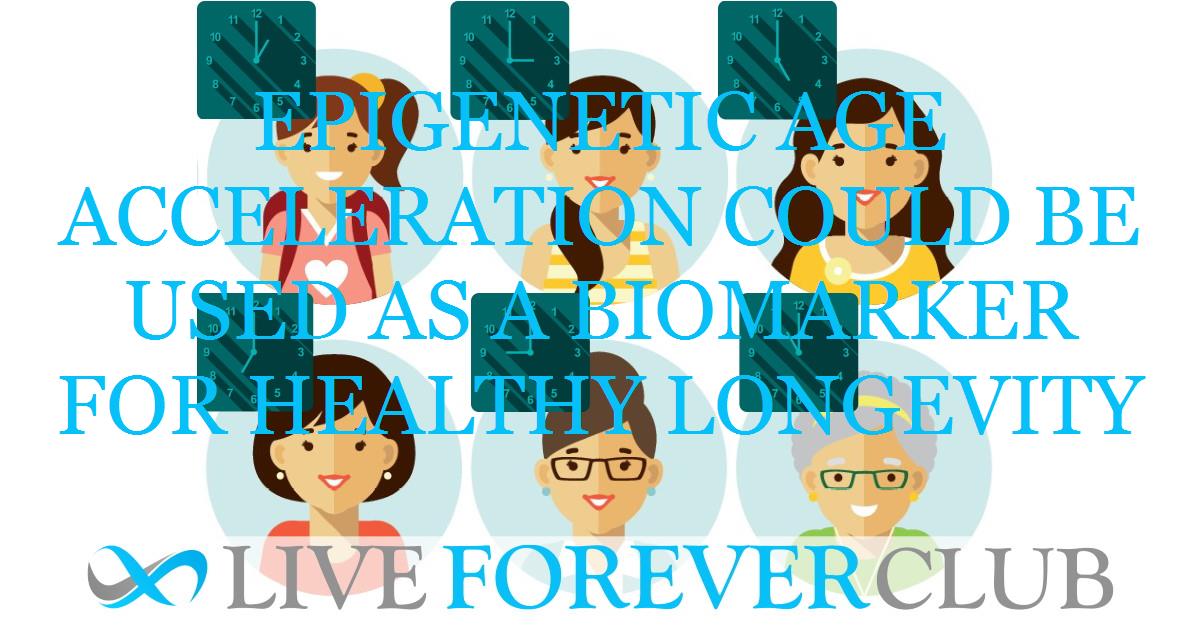 Epigenetic age acceleration could be used as a biomarker for healthy longevity