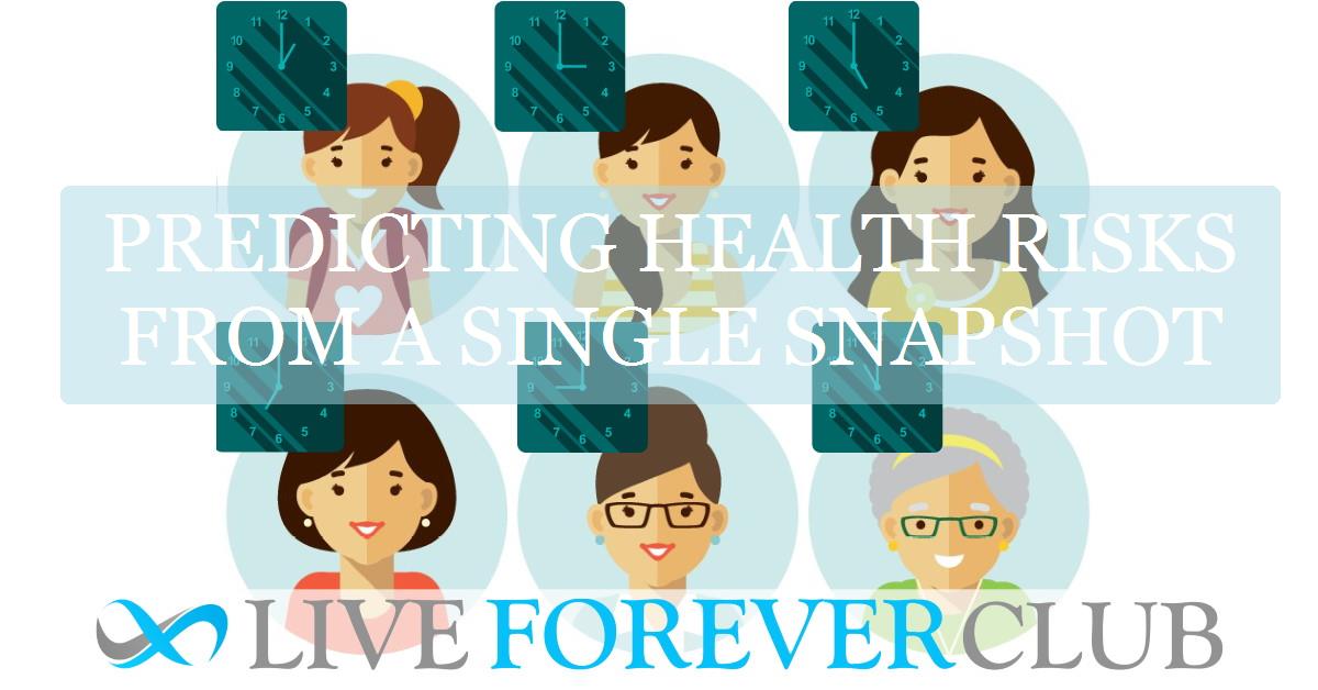 Predicting health risks from a single snapshot