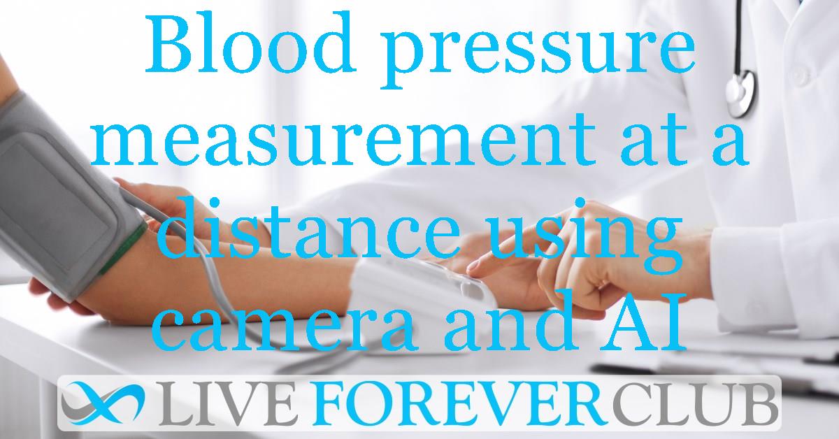 Blood pressure measurement at a distance using camera and AI