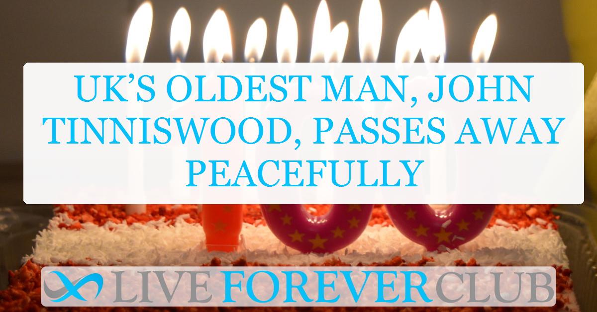 UK’s oldest man, John Tinniswood, passes away peacefully