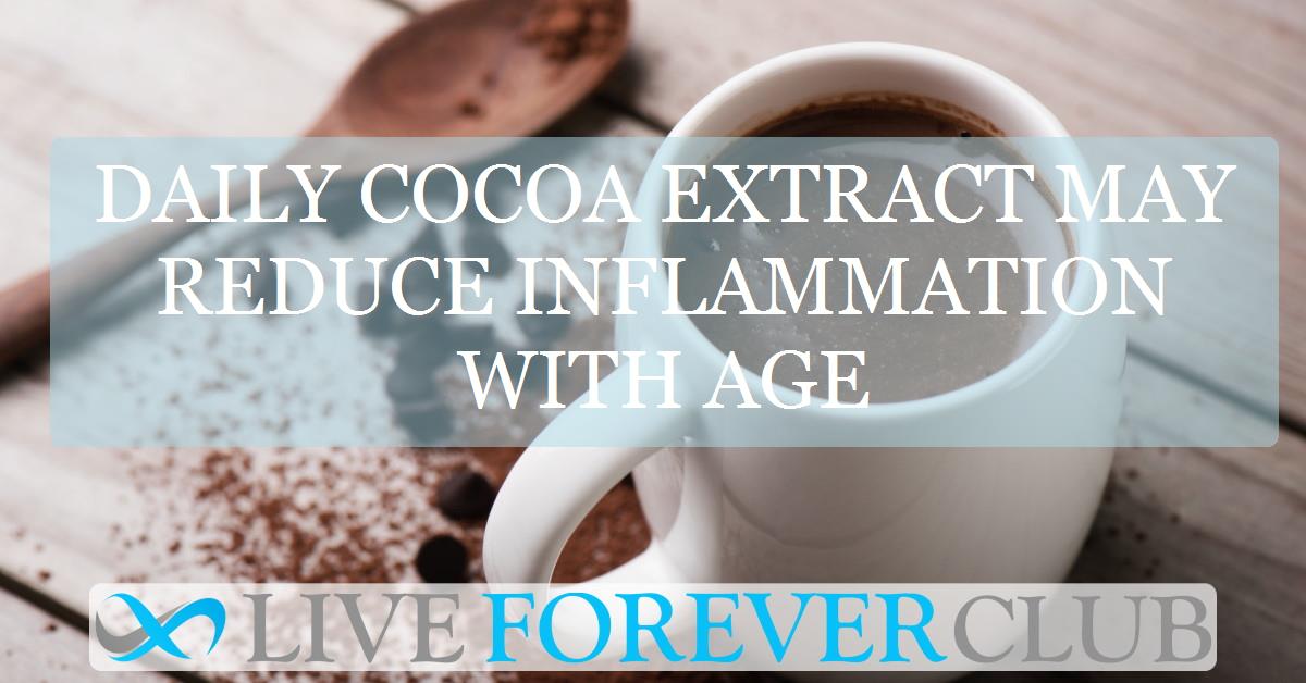 Daily cocoa extract may reduce inflammation with age
