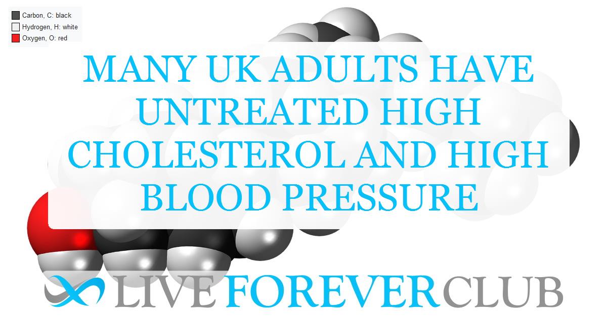 Many UK adults have untreated high cholesterol and high blood pressure