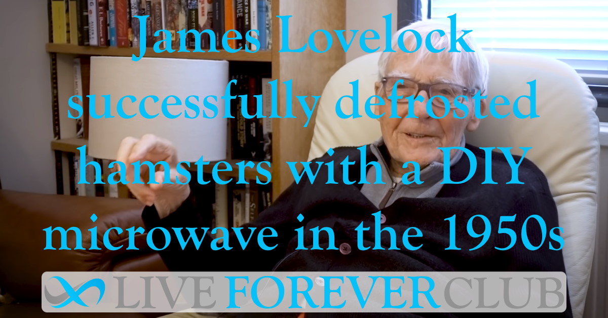 Tom Scott interviews James Lovelock about reanimating frozen hamsters in the 1950s