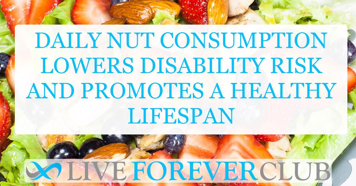 Daily nut consumption lowers disability risk and promotes a healthy lifespan