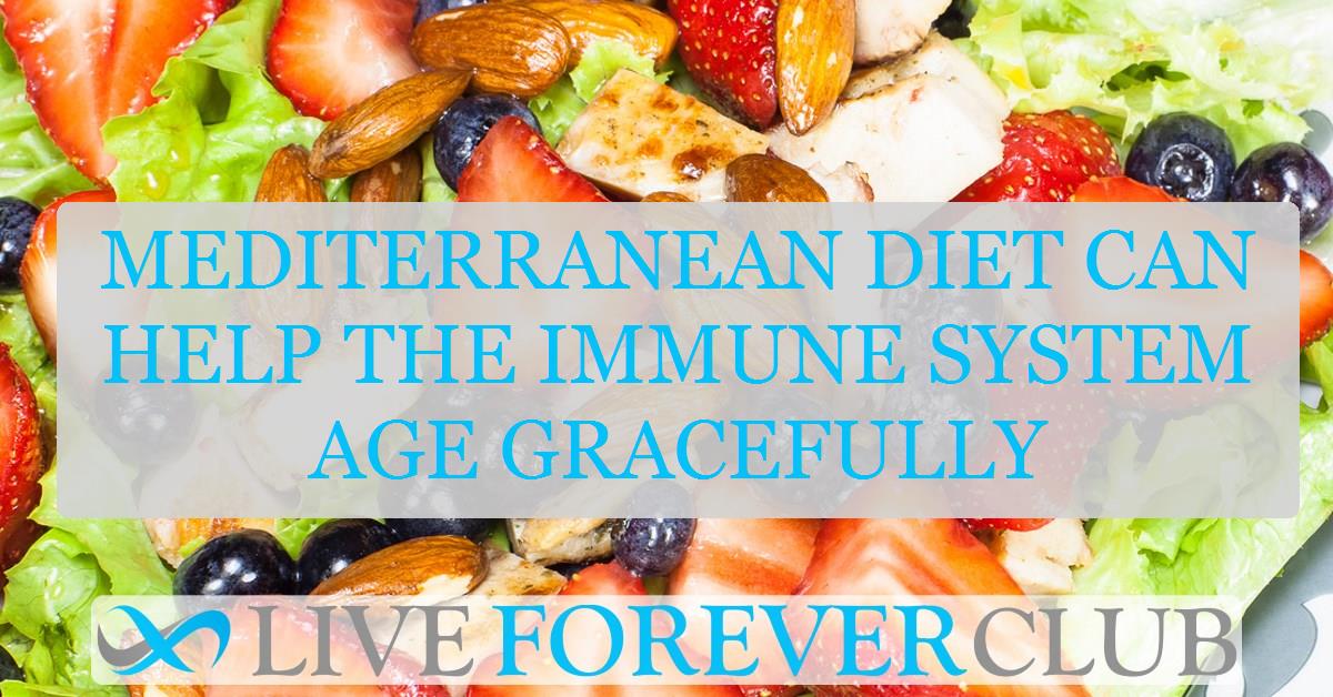 Mediterranean diet can help the immune system age gracefully