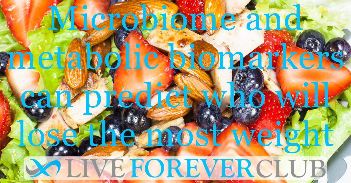 Microbiome and metabolic biomarkers can predict who will lose the most weight