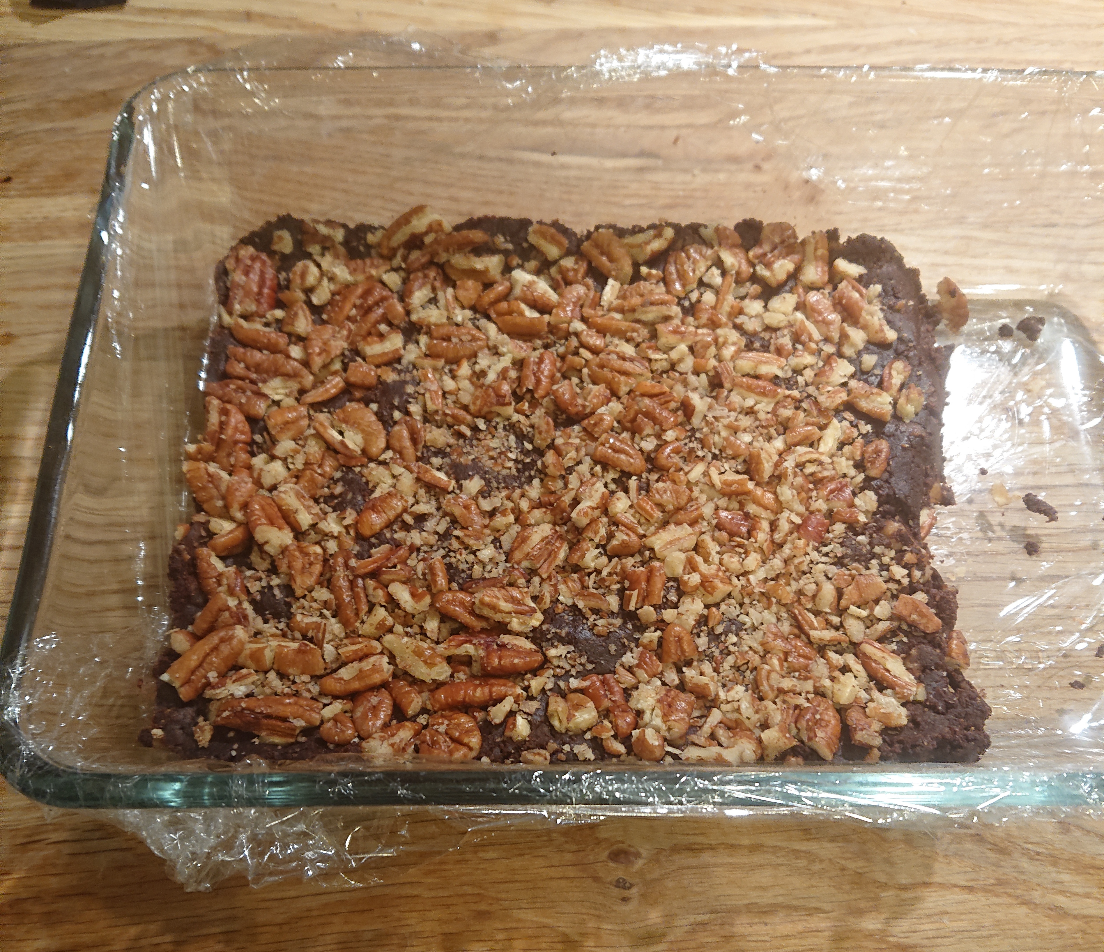 brownies ready for fridge