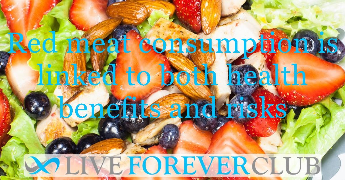 Red meat consumption is linked to both health benefits and risks