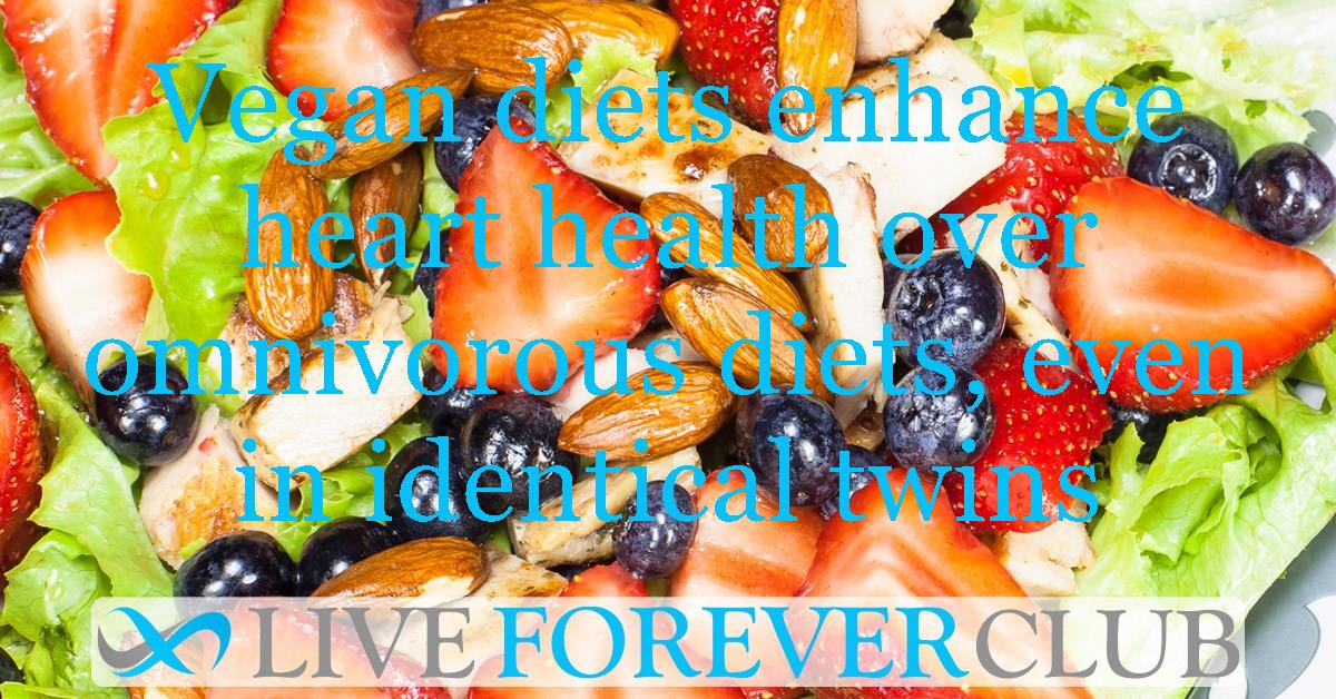 Vegan diets enhance heart health over omnivorous diets, even in identical twins