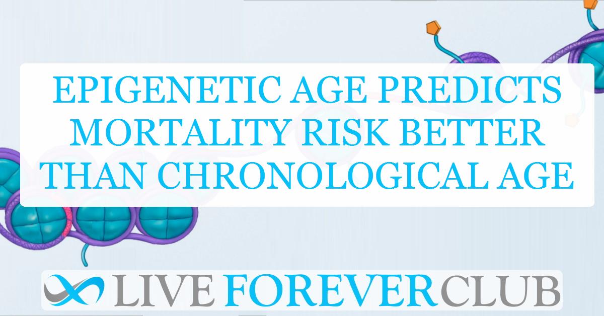 Epigenetic age predicts mortality risk better than chronological age