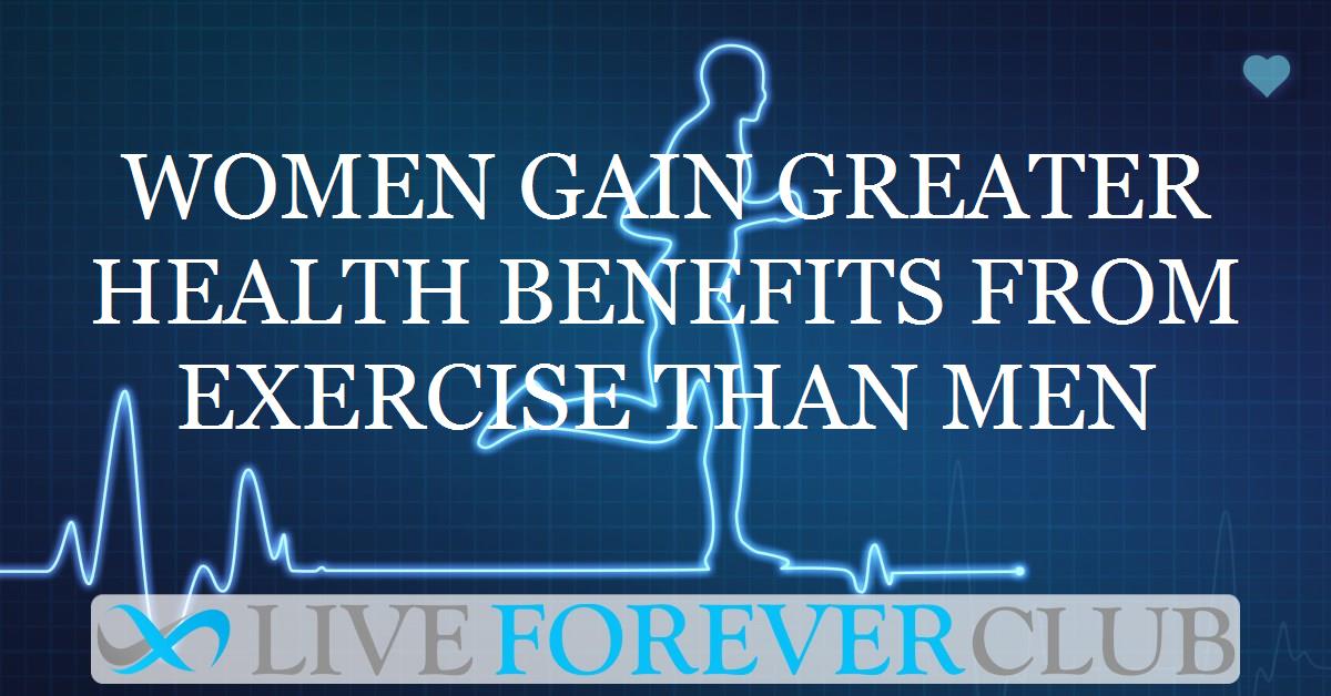 Women gain greater health benefits from exercise than men