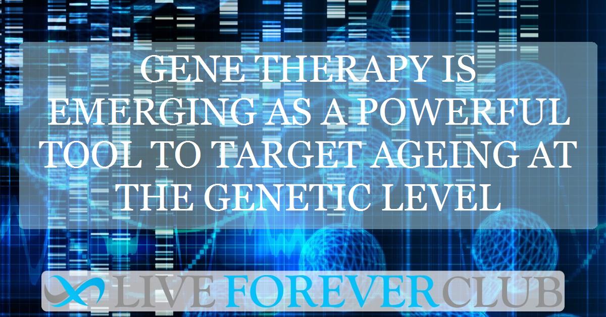 Gene therapy is emerging as a powerful tool to target ageing at the genetic level