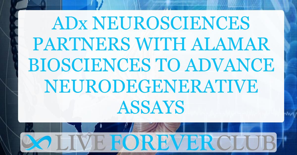 ADx NeuroSciences partners with Alamar Biosciences to advance neurodegenerative assays