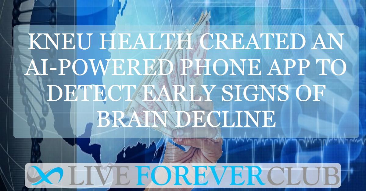 Kneu Health created an AI-powered phone app to detect early signs of brain decline