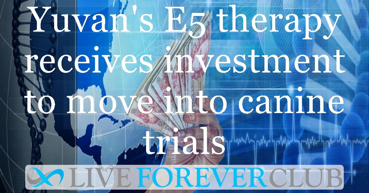 Yuvan's E5 therapy receives investment to move into canine trials