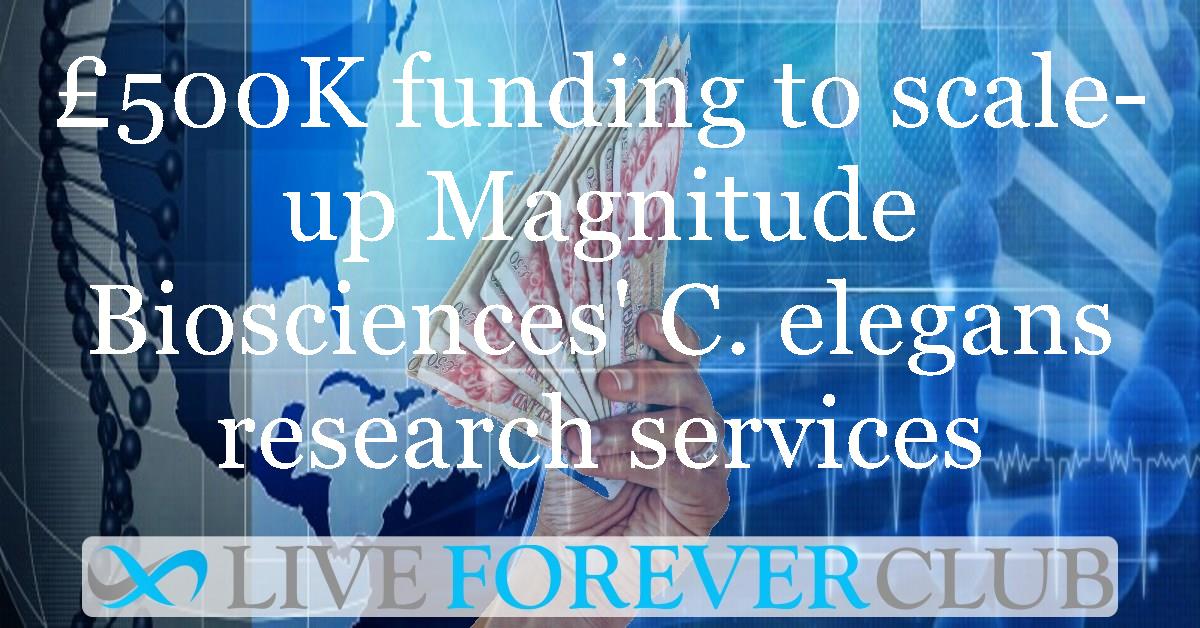 £500K in 4th round funding to scale-up Magnitude Biosciences' C. elegans research services