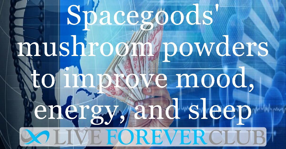 Spacegoods' mushroom powders to improve mood, energy, and sleep
