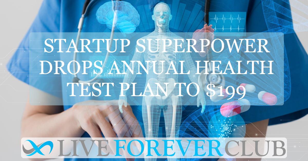 Startup Superpower drops annual health test plan to $199