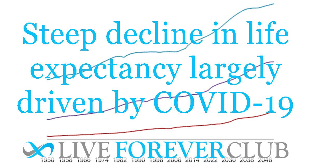 Statistics shows steep decline in life expectancy - largely driven by COVID-19