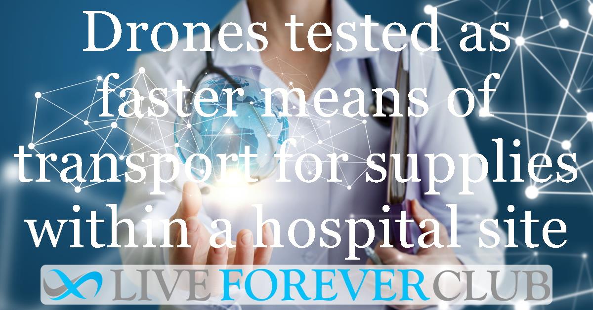 Drones tested as faster means of transport for supplies within a hospital site
