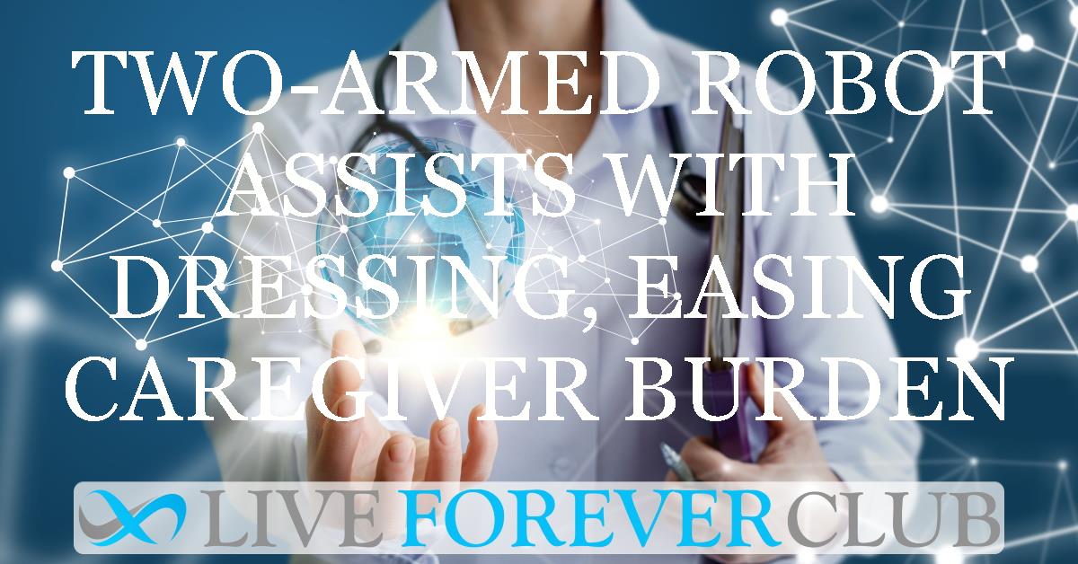 Two-armed robot assists with dressing, easing caregiver burden