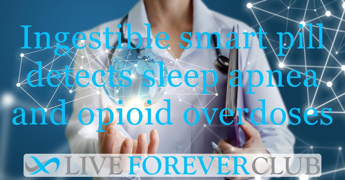 Ingestible electronic pill detects sleep apnea and opioid overdoses