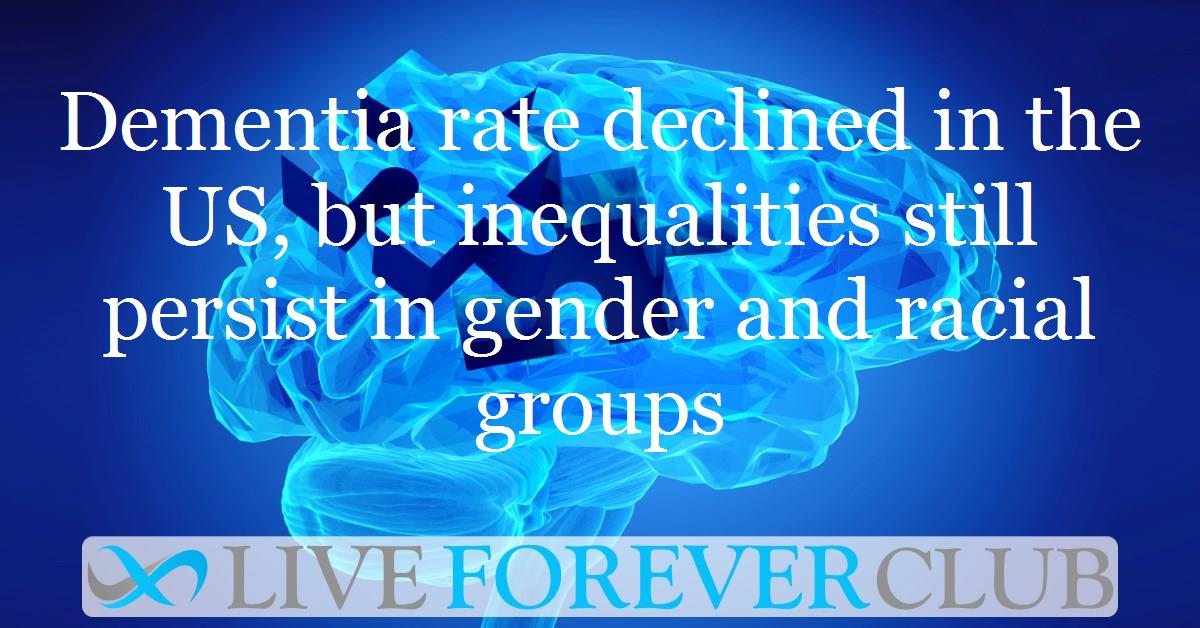Dementia rate declined in the US, but inequalities still persist in gender and racial groups
