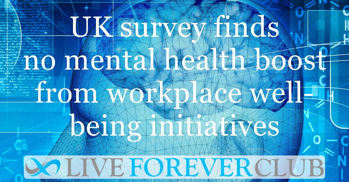 UK survey finds no mental health boost from workplace well-being initiatives