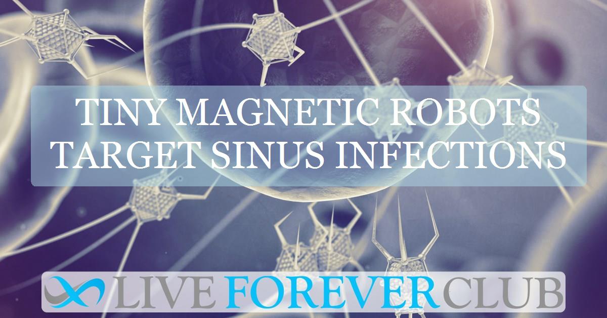 Tiny magnetic robots target sinus infections