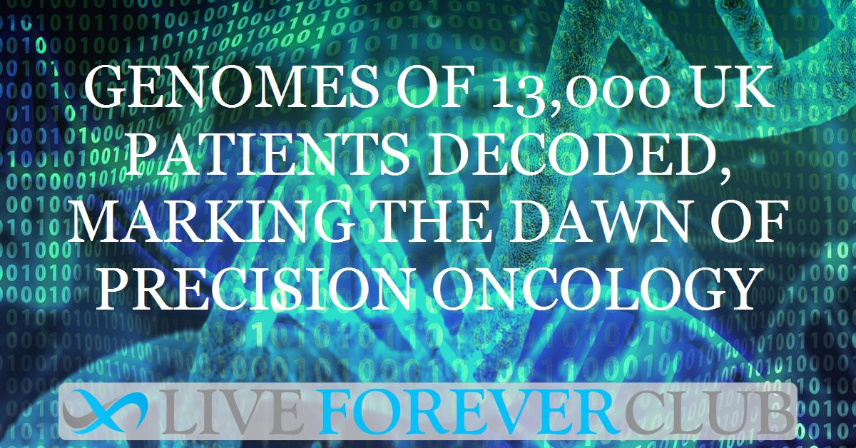 Genomes of 13,000 UK patients decoded, marking the dawn of precision oncology