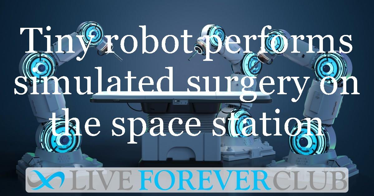 Tiny robot performs simulated surgery on the space station