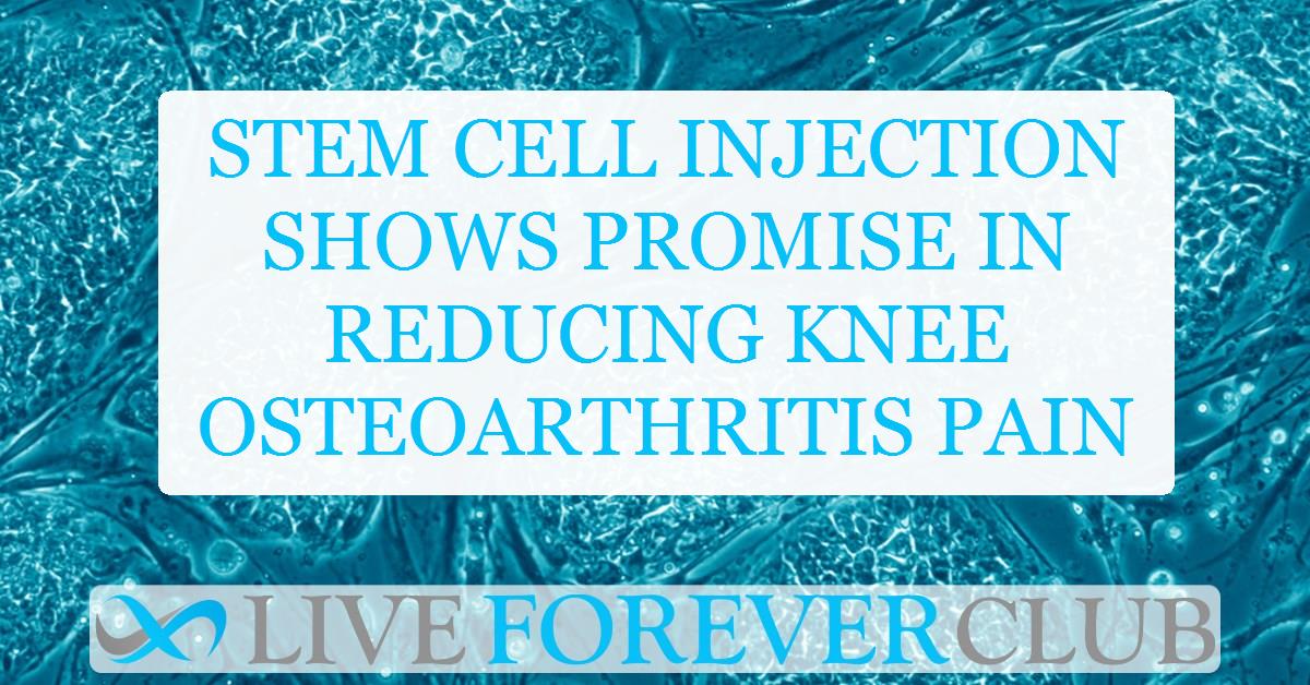 Stem cell injection shows promise in reducing knee osteoarthritis pain