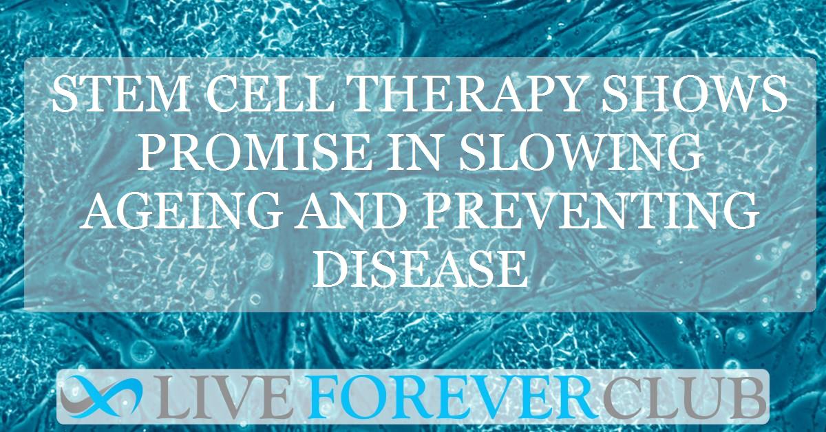 Stem cell therapy shows promise in slowing ageing and preventing disease