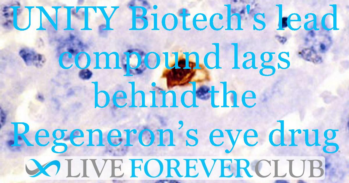 UNITY Biotech's lead compound lags behind the Regeneron’s eye drug