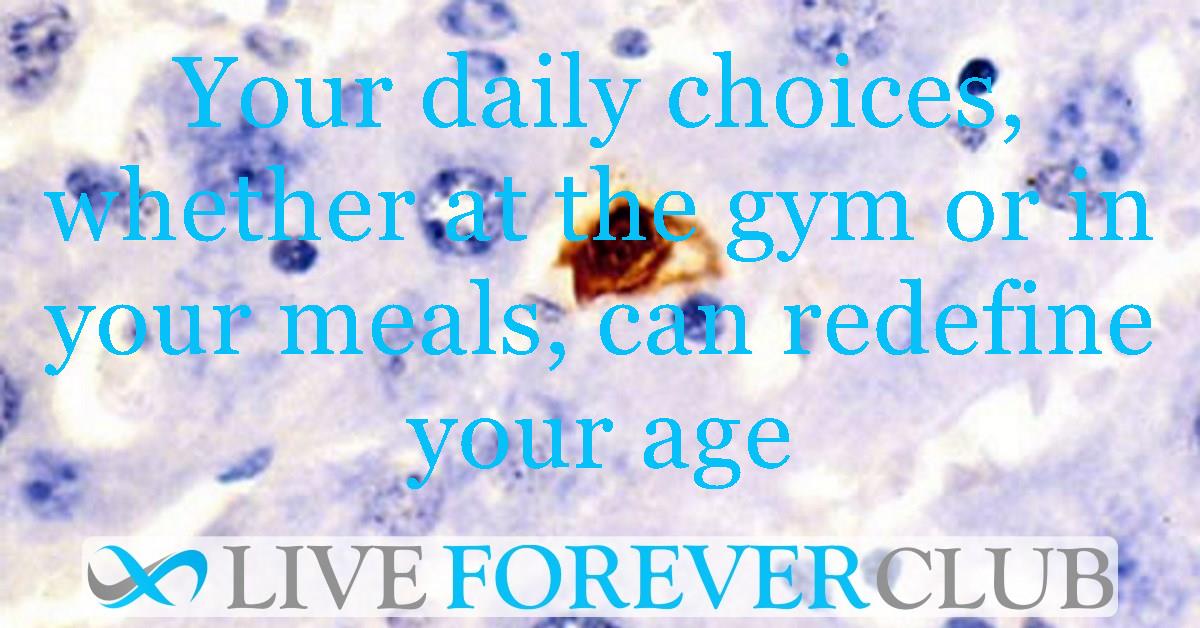 Your daily choices, whether at the gym or in your meals, can redefine your age