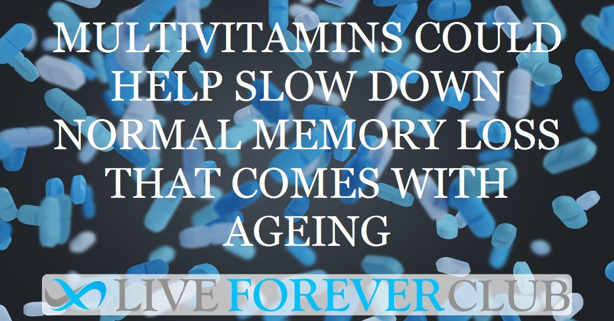 Multivitamins could help slow down normal memory loss that comes with ageing