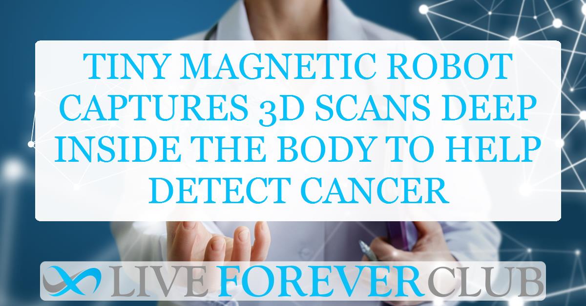 Tiny magnetic robot captures 3D scans deep inside the body to help detect cancer