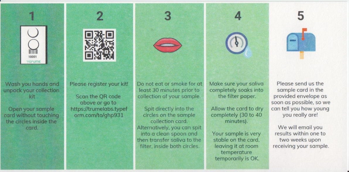 TruMe TruAge test instructions