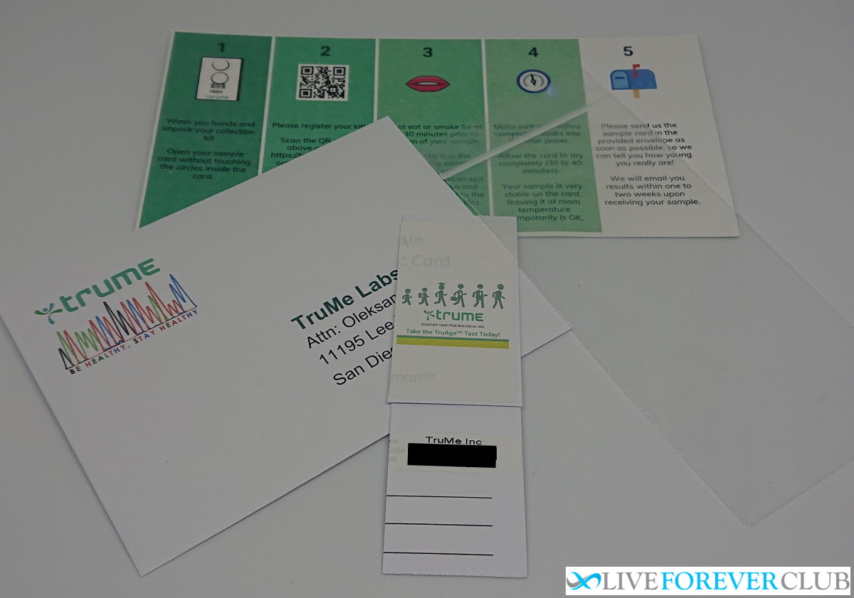 TruMe TruAge test kit