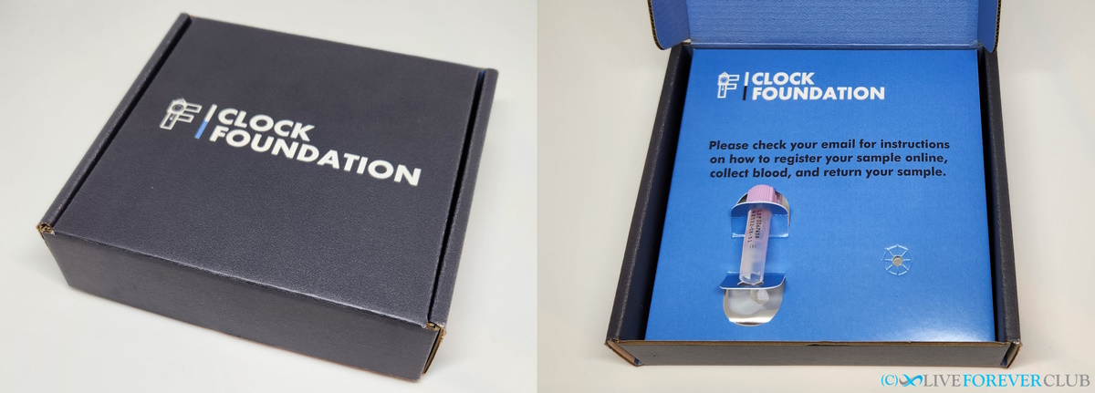 clock foundation kit box and vial