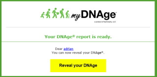 myDNAge report ready