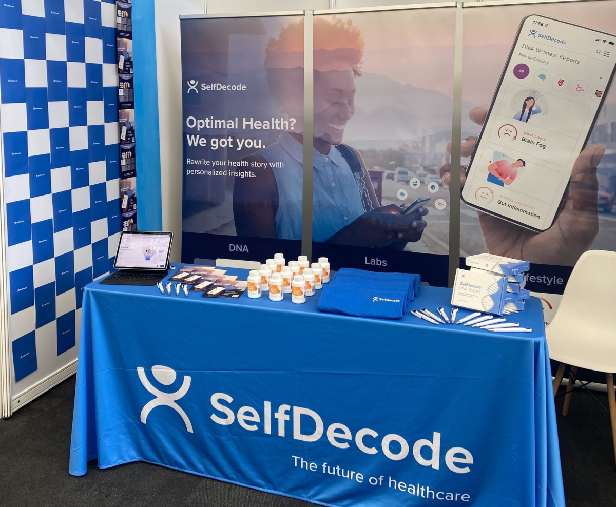 SelfDecode stand at Health Optimisation Summit 2022